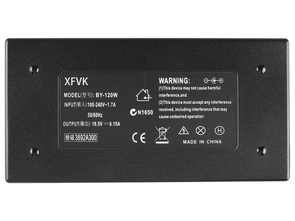 120W XFVK Laptop Replacement Charger for HSTNN-CA25 699935-001 With Power Cord